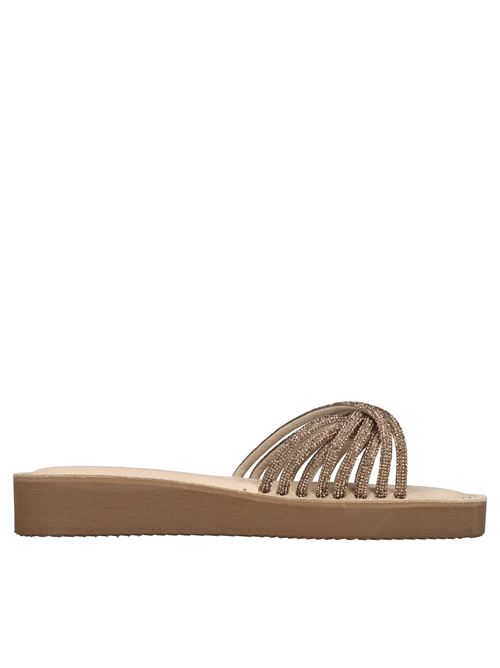 Mules in pelle e strass LE SALENTINE | 1137 TUBO STRASSORO SCURO